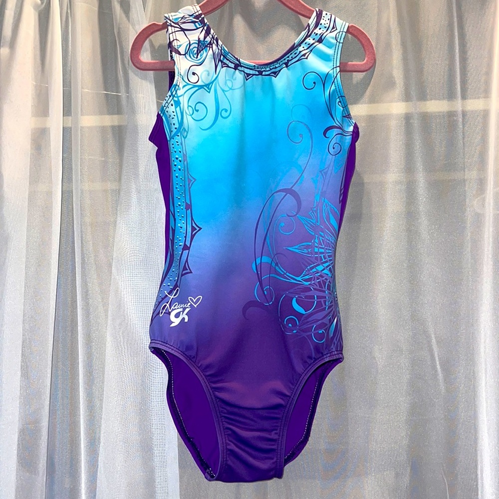 GK Girls Laurie Hernandez Whirl of Wonder Gymnastics Leotard